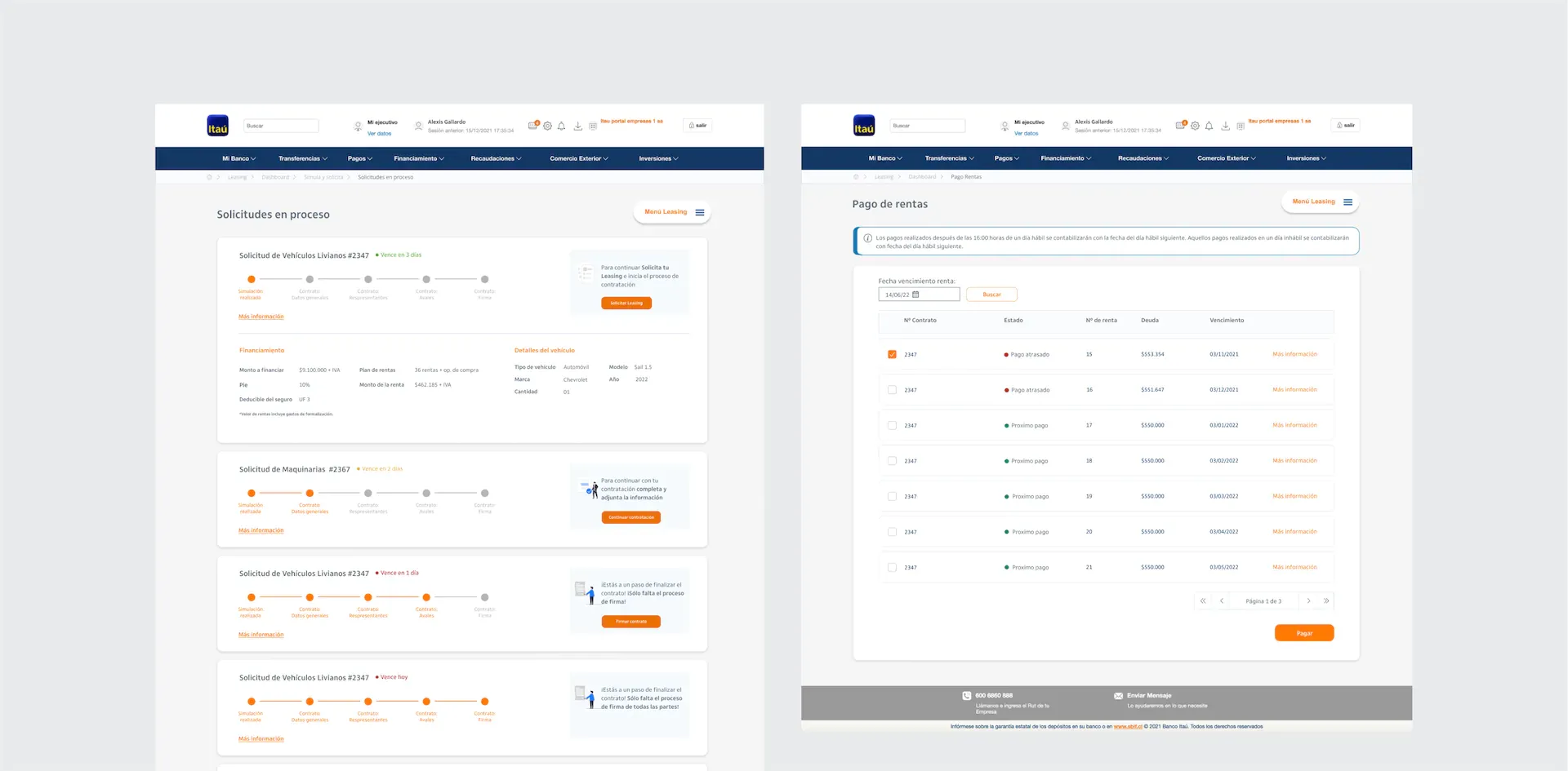 Leasing digital Itaú